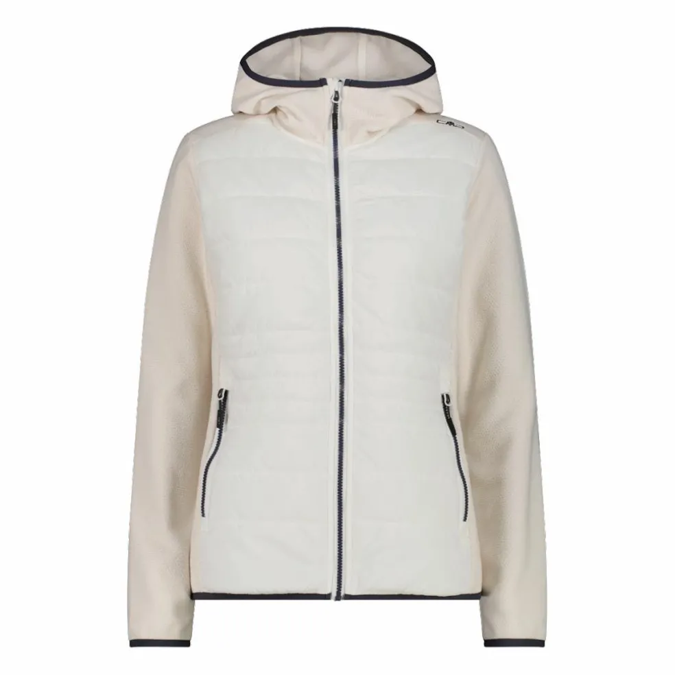 Giacca ibrida in pile knit tech da donna