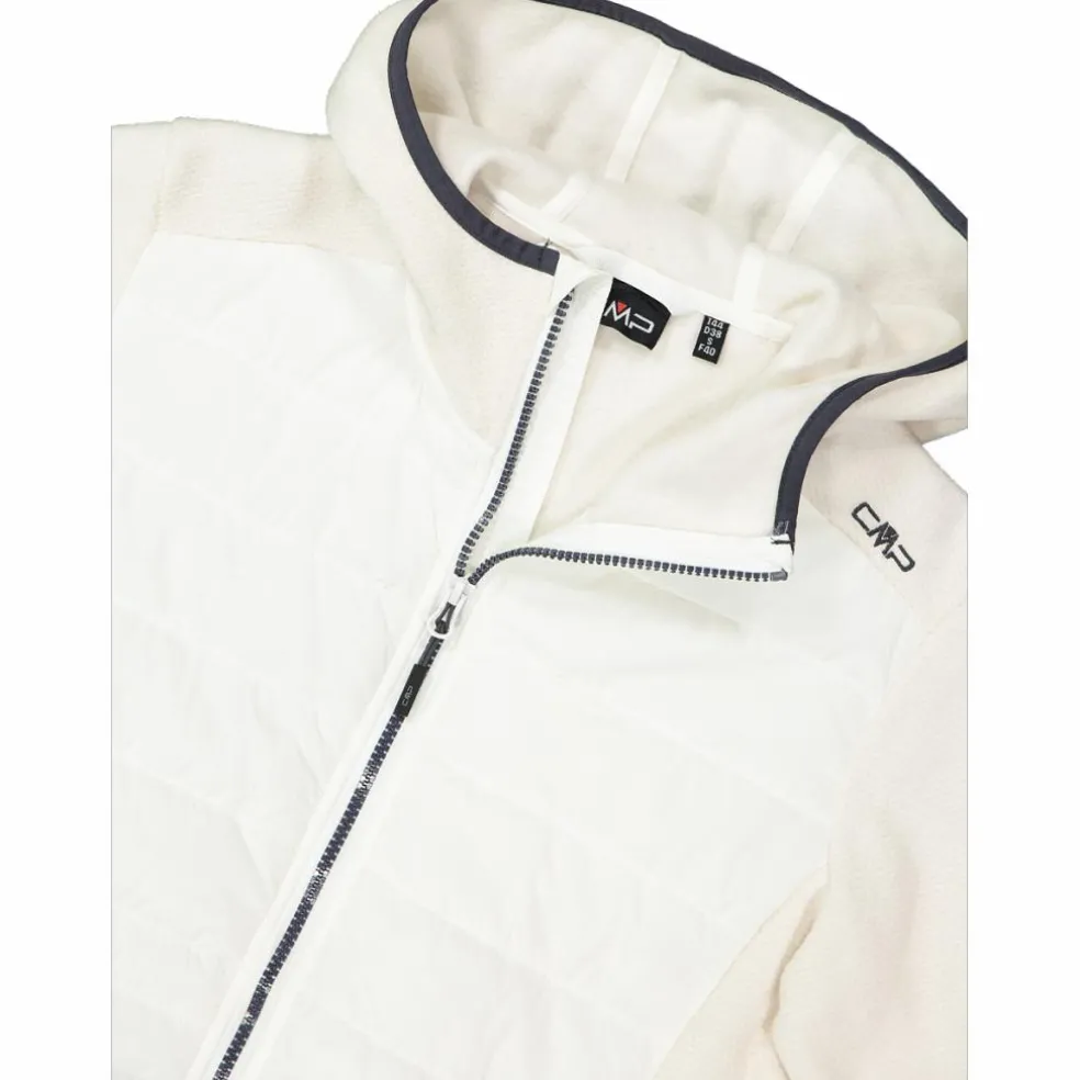 Giacca ibrida in pile knit tech da donna