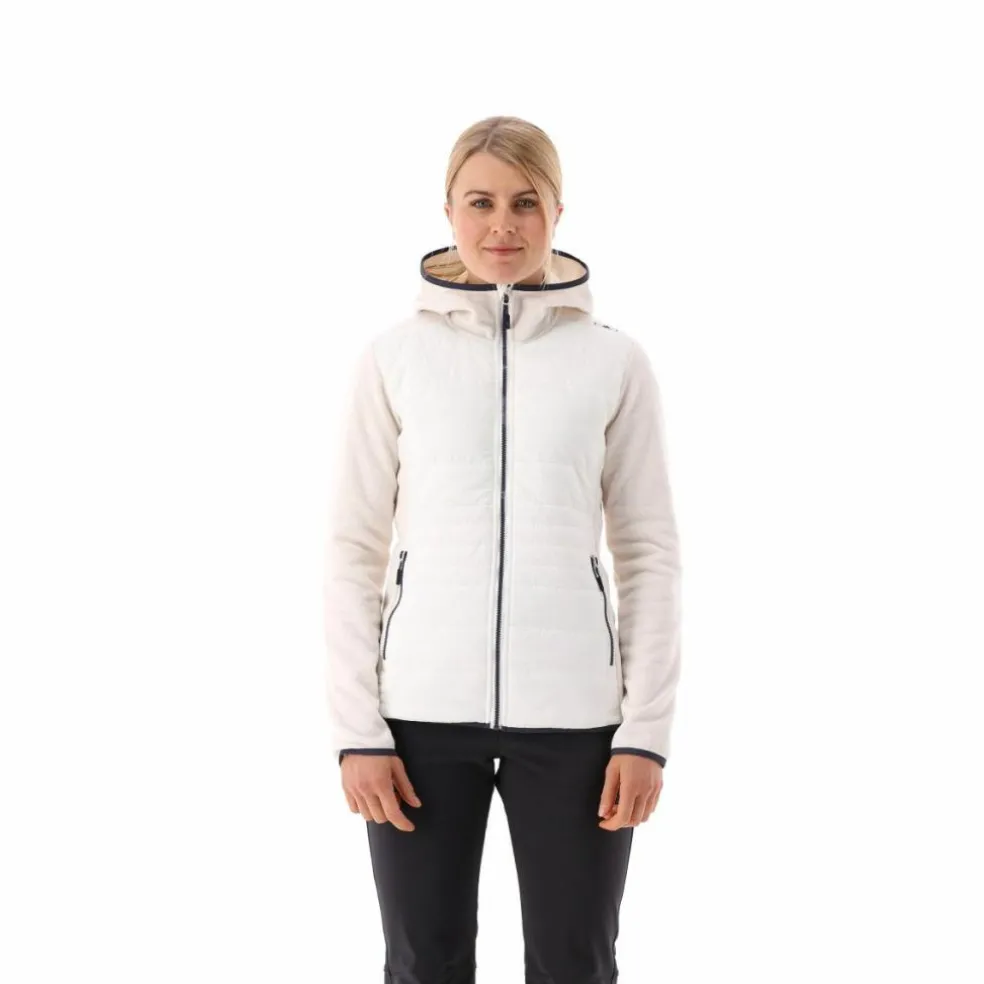Giacca ibrida in pile knit tech da donna