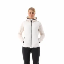 Giacca ibrida in pile knit tech da donna
