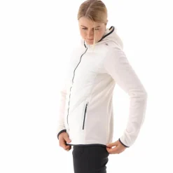 Giacca ibrida in pile knit tech da donna