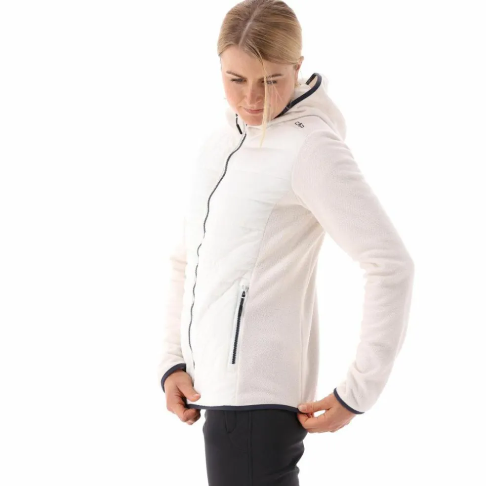 Giacca ibrida in pile knit tech da donna