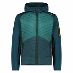 Giacca Ibrida Unlimitech in Stretch Performance con cappuccio da Uomo