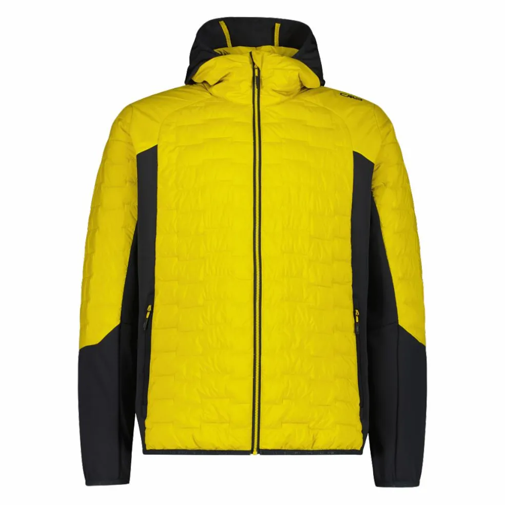 Giacca ibrida uomo imbottita Unlimitech con PrimaLoft® Black ThermoPlume con cappuccio