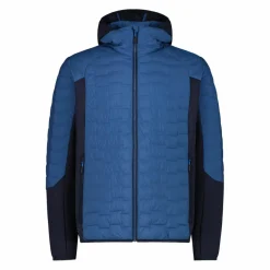 Giacca ibrida uomo imbottita Unlimitech con PrimaLoft® Black ThermoPlume con cappuccio