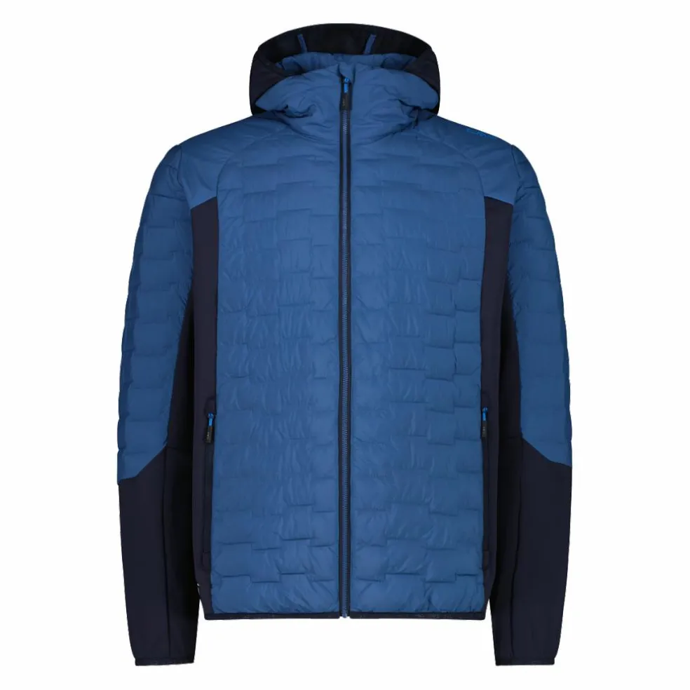 Giacca ibrida uomo imbottita Unlimitech con PrimaLoft® Black ThermoPlume con cappuccio