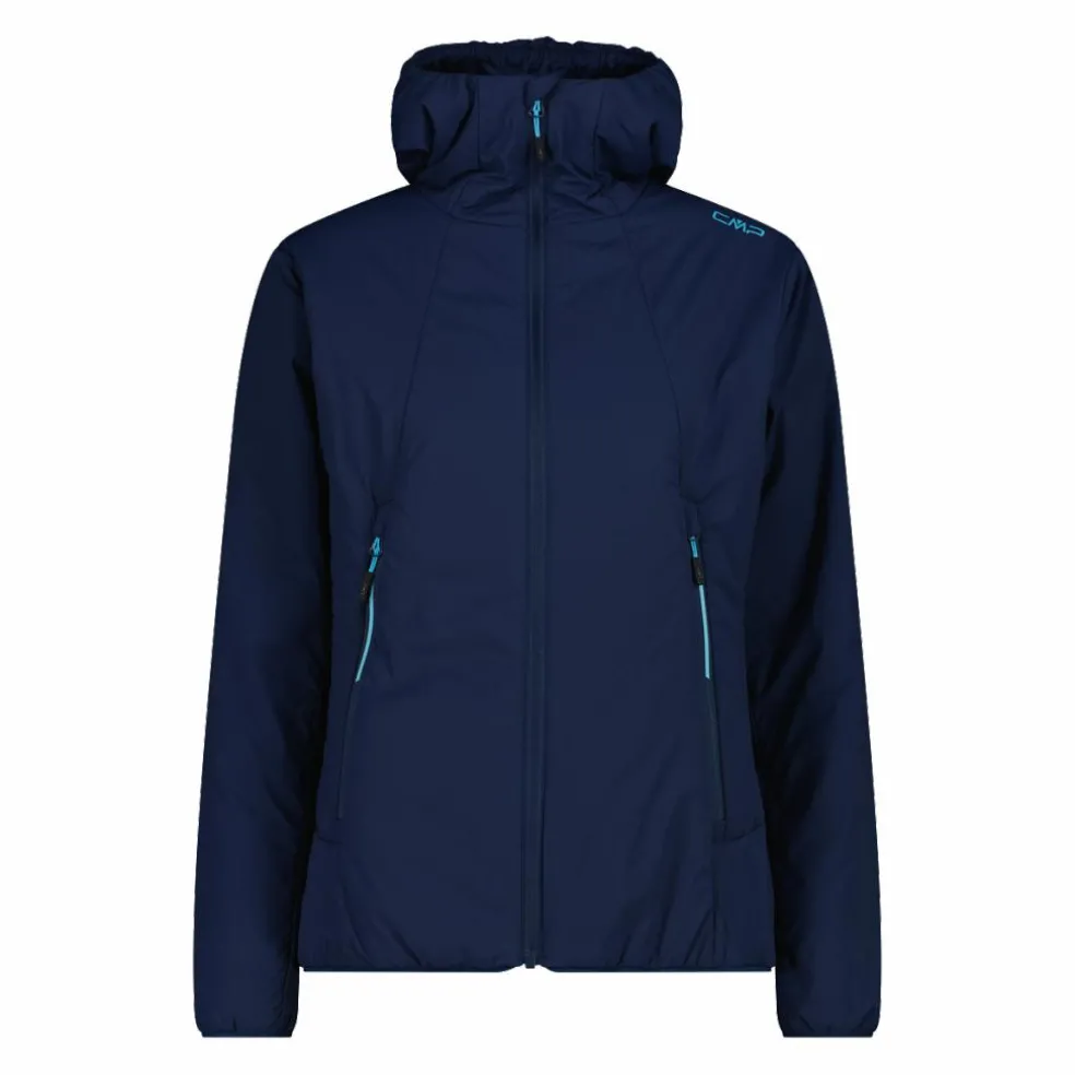 Giacca idrorepellente da donna ripiegabile con cappuccio