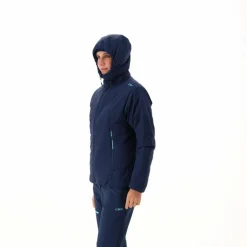 Giacca idrorepellente da donna ripiegabile con cappuccio