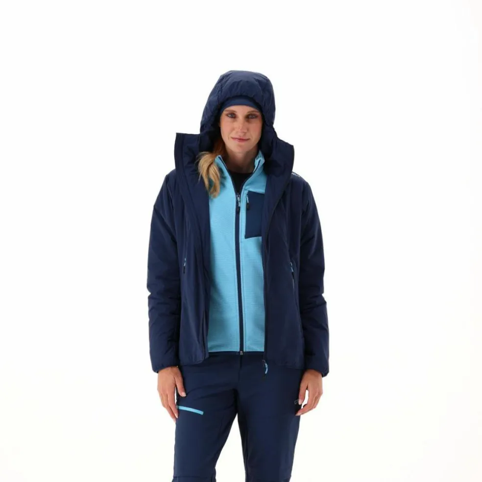 Giacca idrorepellente da donna ripiegabile con cappuccio