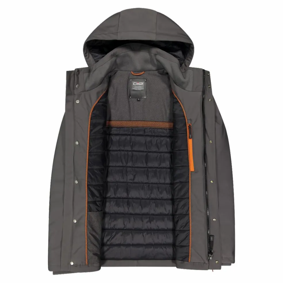 Giacca imbottita da uomo in softshell