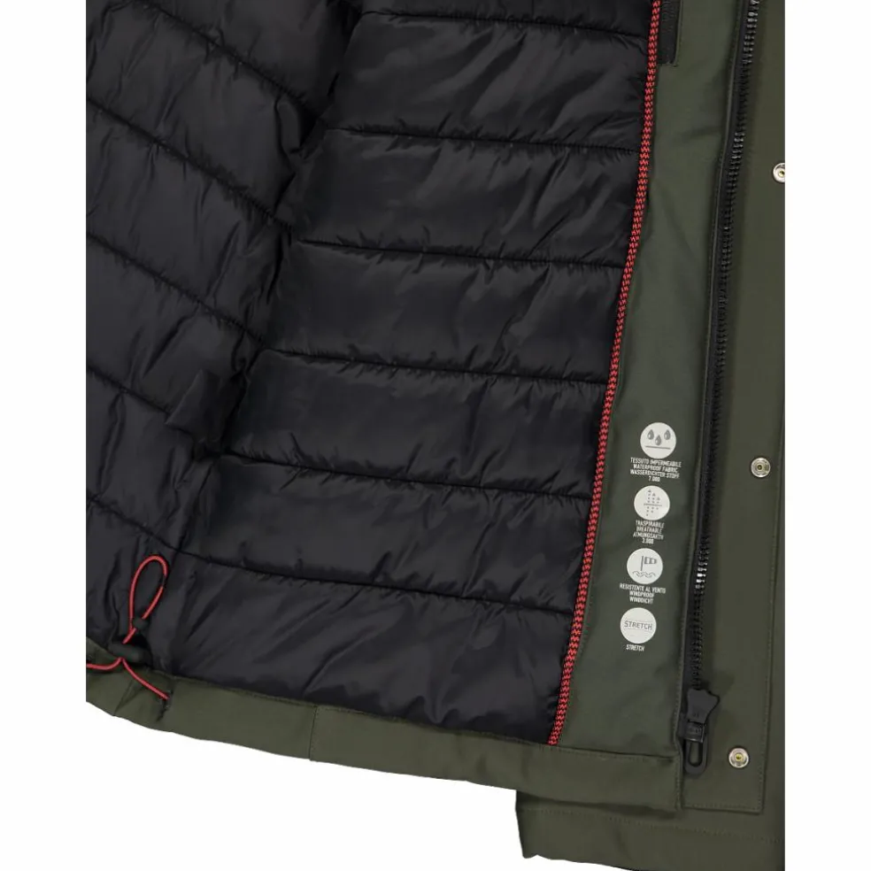Giacca imbottita da uomo in softshell