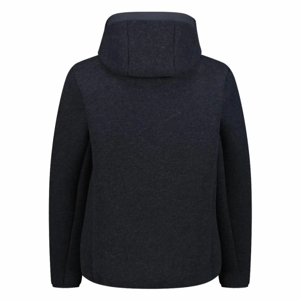 Giacca imbottita in Knit Tech da uomo con cappuccio
