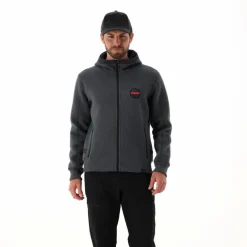 Giacca imbottita in Knit Tech da uomo con cappuccio