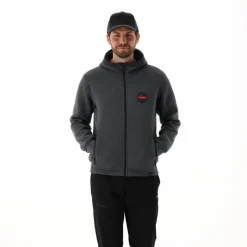 Giacca imbottita in Knit Tech da uomo con cappuccio