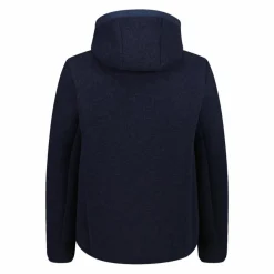 Giacca imbottita in Knit Tech da uomo con cappuccio