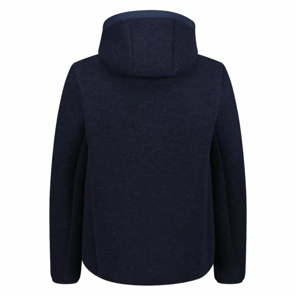 Giacca imbottita in Knit Tech da uomo con cappuccio