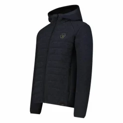 Giacca imbottita in Knit Tech da uomo con cappuccio