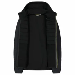 Giacca imbottita in Knit Tech da uomo con cappuccio