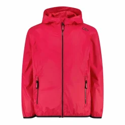 Giacca impermeabile da bambina ripiegabile con cappuccio