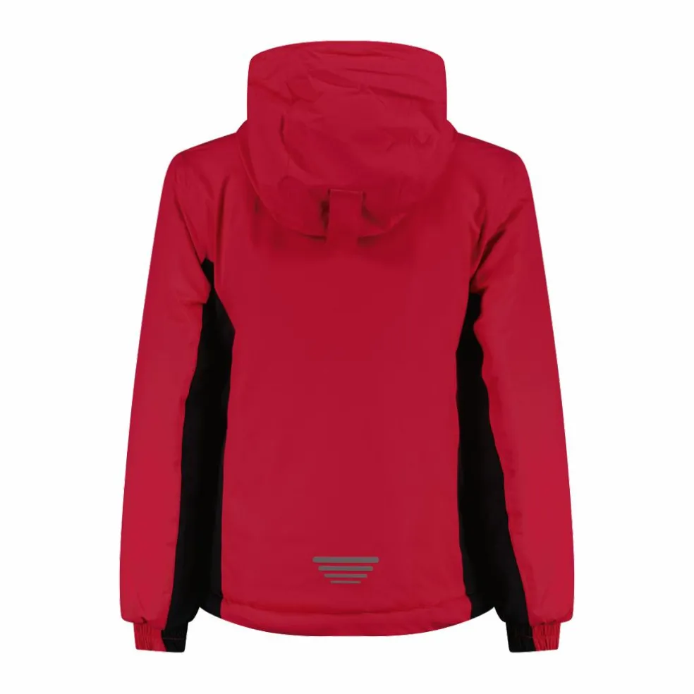 Giacca impermeabile da bambina in ripstop con cappuccio