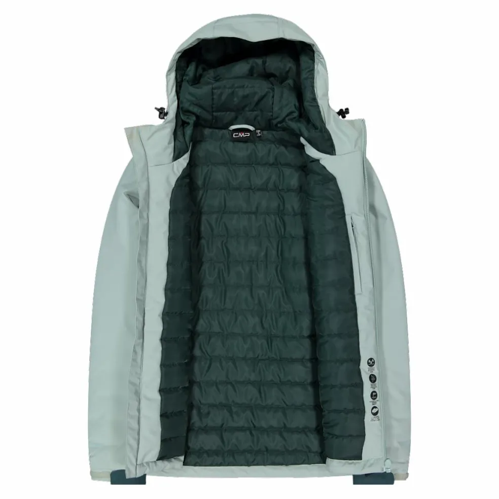 Giacca impermeabile da donna in ripstop con cappuccio