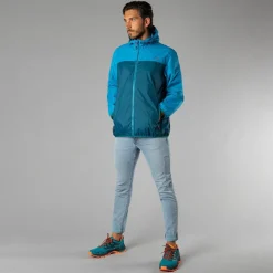 Giacca impermeabile da uomo ripiegabile con cappuccio