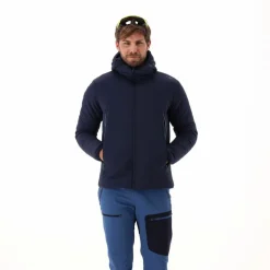 Giacca impermeabile da uomo ripiegabile con cappuccio