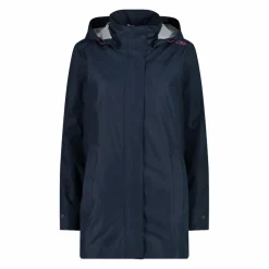 Giacca impermeabile lunga da donna in Ripstop
