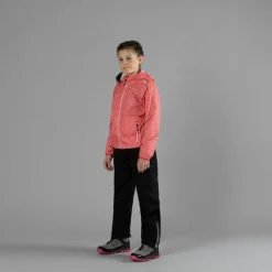 Giacca impermeabile ripiegabile da bambina in microfantasia