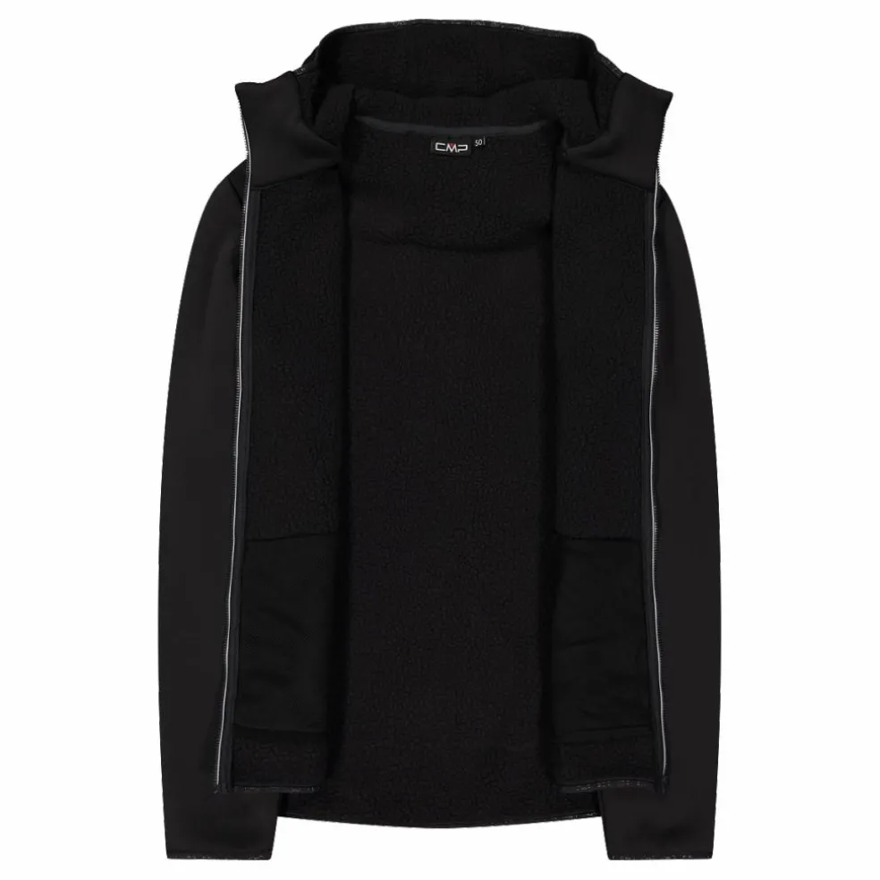 Giacca in pelliccetta Stretch Performance da uomo con cappuccio