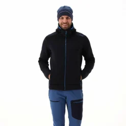 Giacca in pelliccetta Stretch Performance da uomo con cappuccio