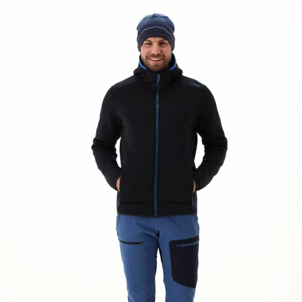 Giacca in pelliccetta Stretch Performance da uomo con cappuccio