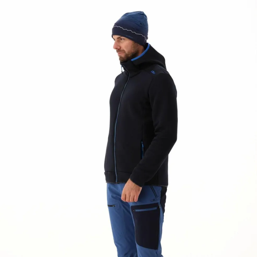 Giacca in pelliccetta Stretch Performance da uomo con cappuccio