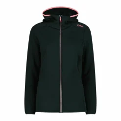 Giacca in pelliccetta Stretch Performance da donna con cappuccio