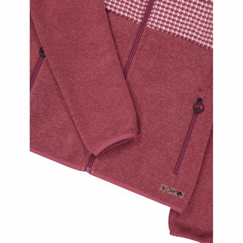 Giacca in pile con zip da donna