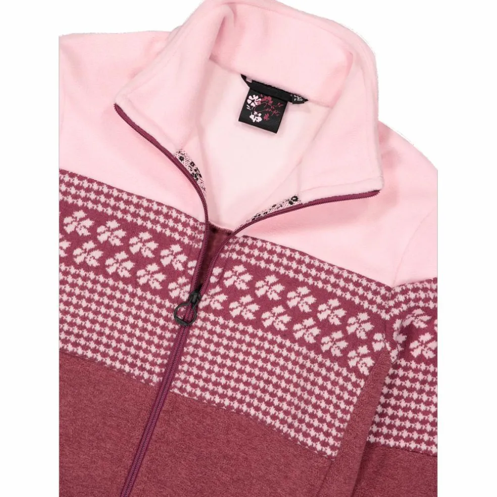 Giacca in pile con zip da donna