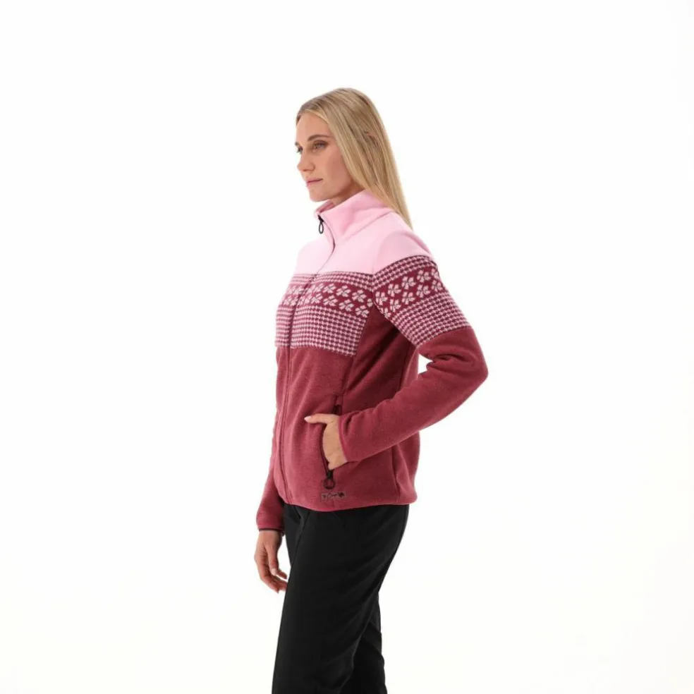 Giacca in pile con zip da donna