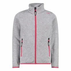 Giacca in pile da bambina in knit-tech