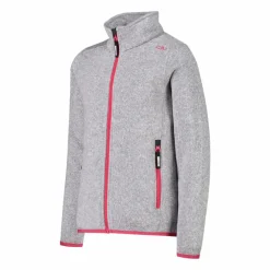 Giacca in pile da bambina in knit-tech