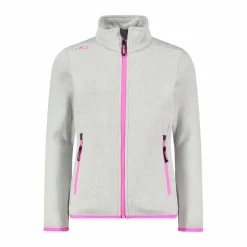 Giacca in pile da bambina in knit-tech