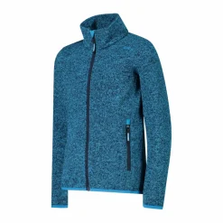 Giacca in pile da bambina in knit-tech