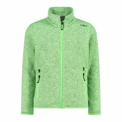Giacca in pile da bambina in knit-tech