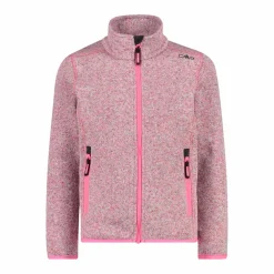 Giacca in pile da bambina in knit-tech