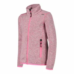 Giacca in pile da bambina in knit-tech