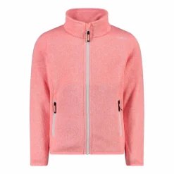 Giacca in pile da bambina in knit-tech