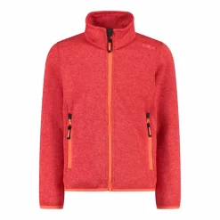 Giacca in pile da bambina in knit-tech