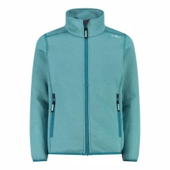 Giacca in pile da bambina in knit-tech