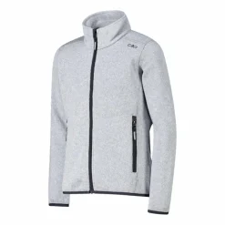 Giacca in pile da bambina in knit-tech