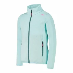 Giacca in pile da bambina in knit-tech