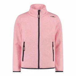 Giacca in pile da bambina in knit-tech